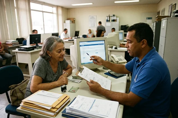Despachante acompanhando cliente na renovação da CNH em Itaquaquecetuba.